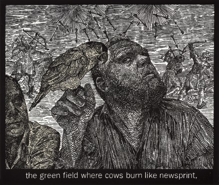 Briggs - the green field where cowns burn like newsprint