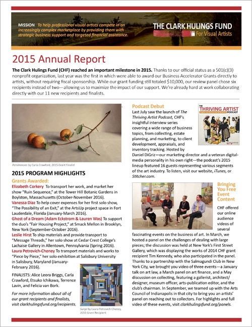 CHF 2015 Annual Report