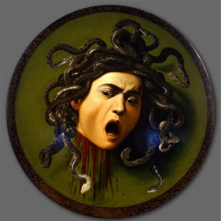 Shield with Medusa's Head by Michelangelo Merisi da Caravaggio