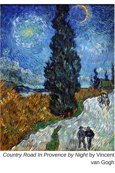Country Road In Provence by Night by Vincent van Gogh (1)