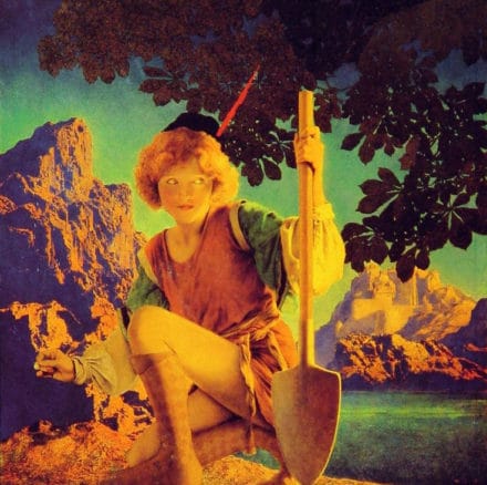 Jack and the Beanstalk by Maxfield Parrish