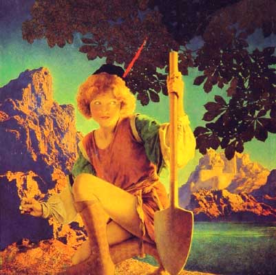 Jack and the Beanstalk, by Maxfield Parrish