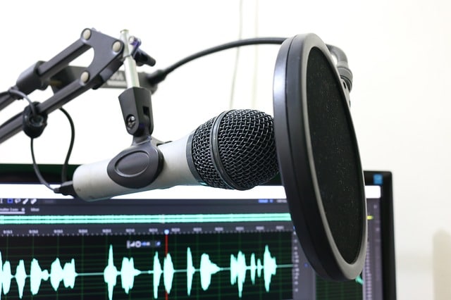 The Thriving Artist podcast microphone