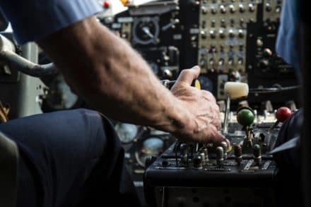 Person operating a control board