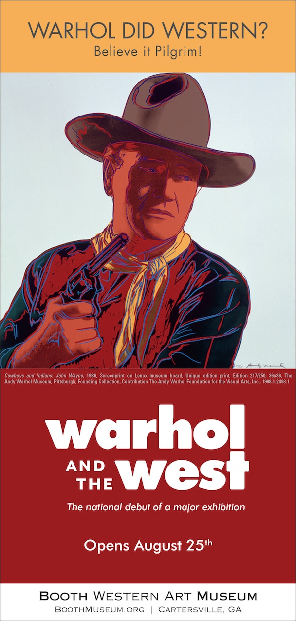 Booth Museum ad for the Warhol exhibition