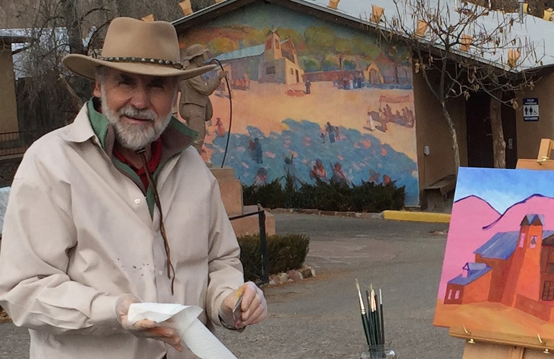 painter Jack McGowan en plein air