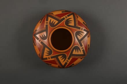Indigenous ceramic artist Hisi Nampeyo Seven Star Pattern Jar