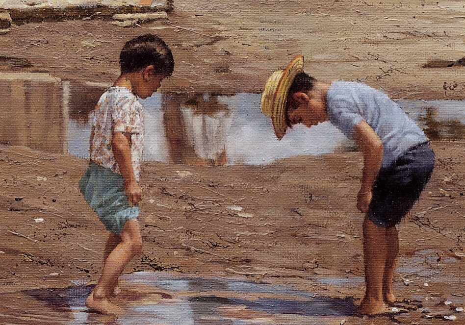 Mexican Puddles detail Clark Hulings