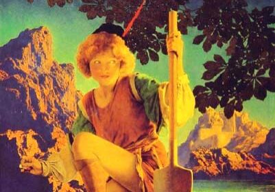 Jack and the Beanstalk, by Maxfield Parrish